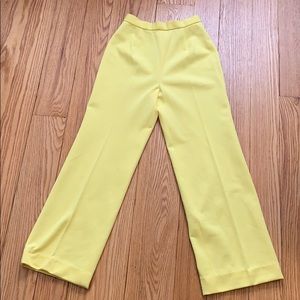 High waisted slacks yellow (one of a kind)